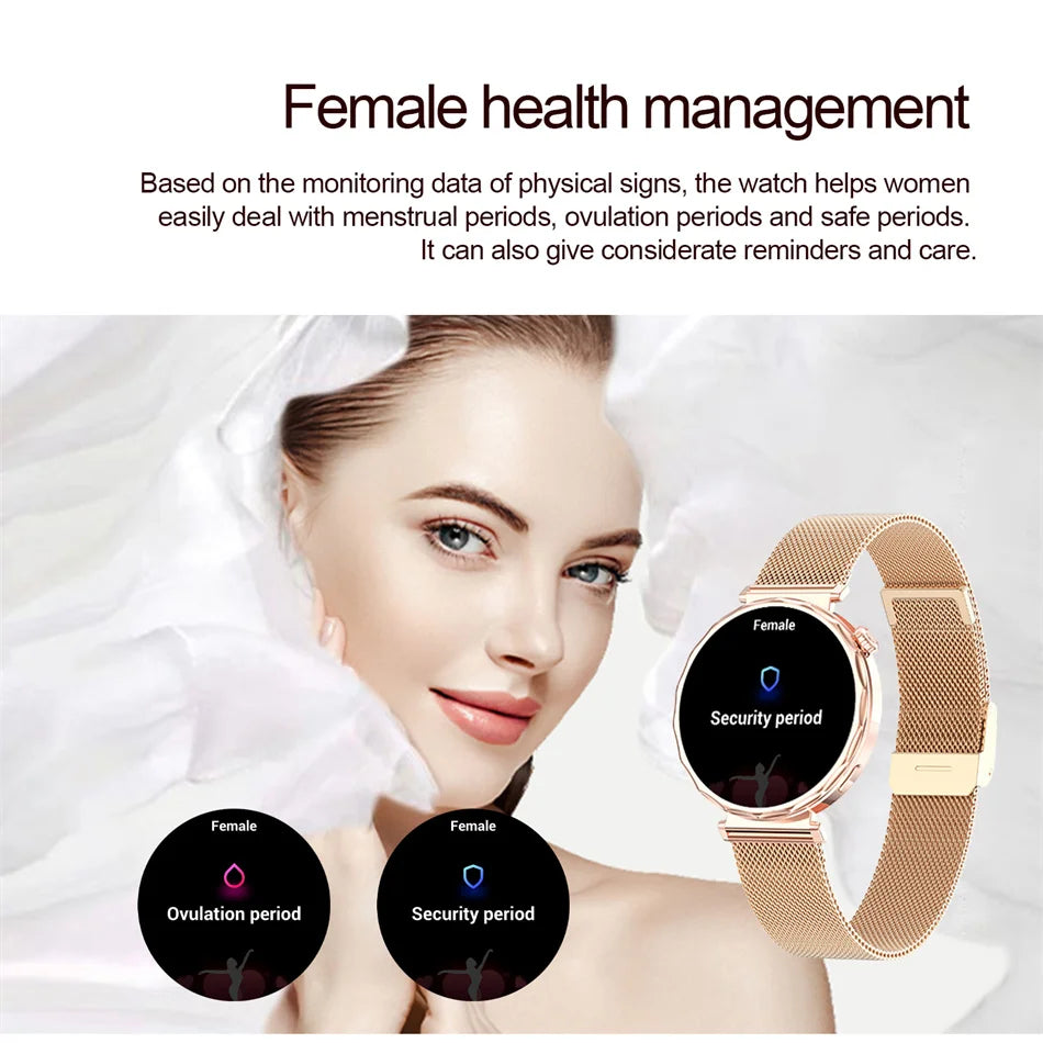 2025 New GPS Tracking Smartwatch Women AMOLED HD