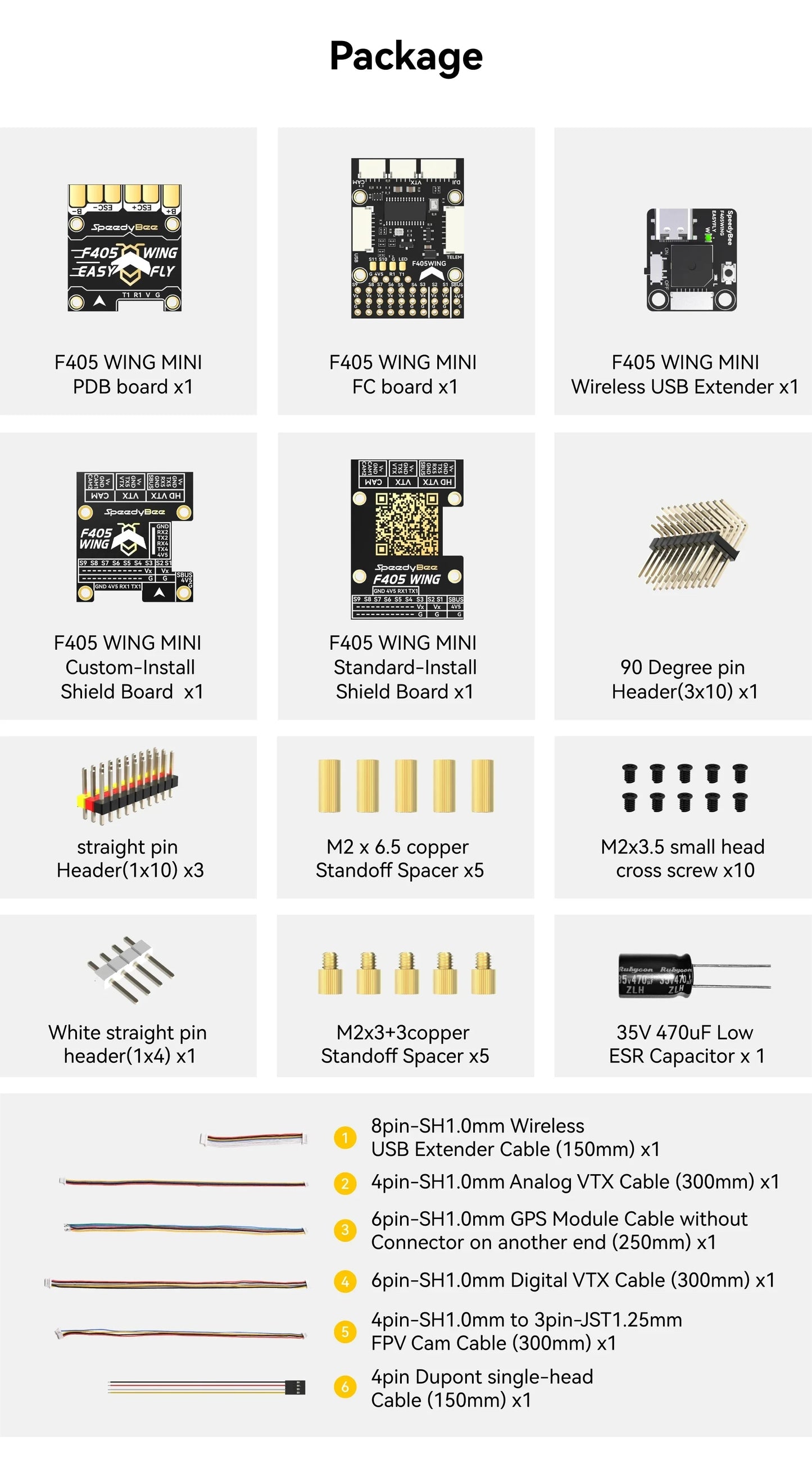 SpeedyBee F405 WING MINI Fixed Wing Flight Controller