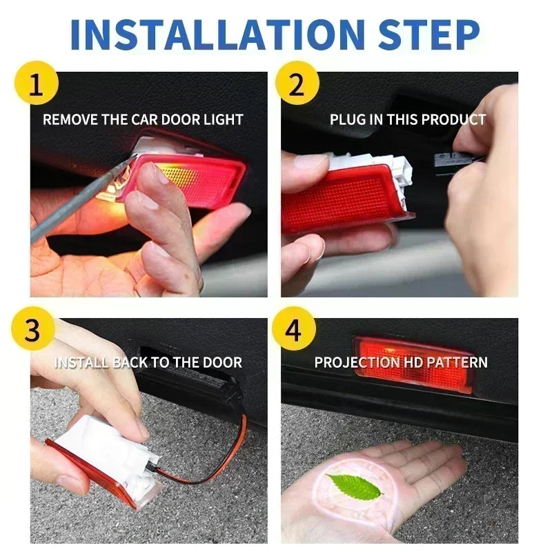 2pcs Led Car Door logo Welcome Light For