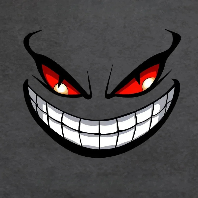 Funny Eye Stickers, Devil Stickers, Reflective and Waterproof