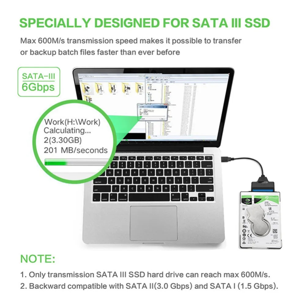 Up to 6 Gbps Sata to Usb 3.0