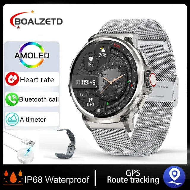 New 710mAh Bluetooth Call Smart Watch Men Sports