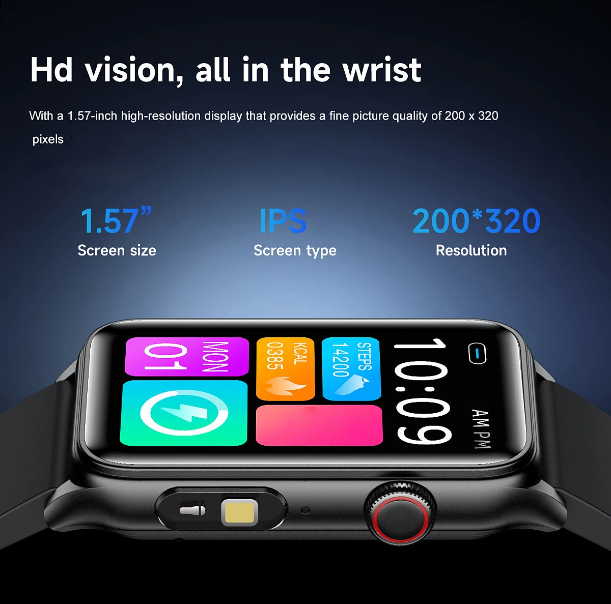 2025 New Smart Watch Men LED Bluetooth Call