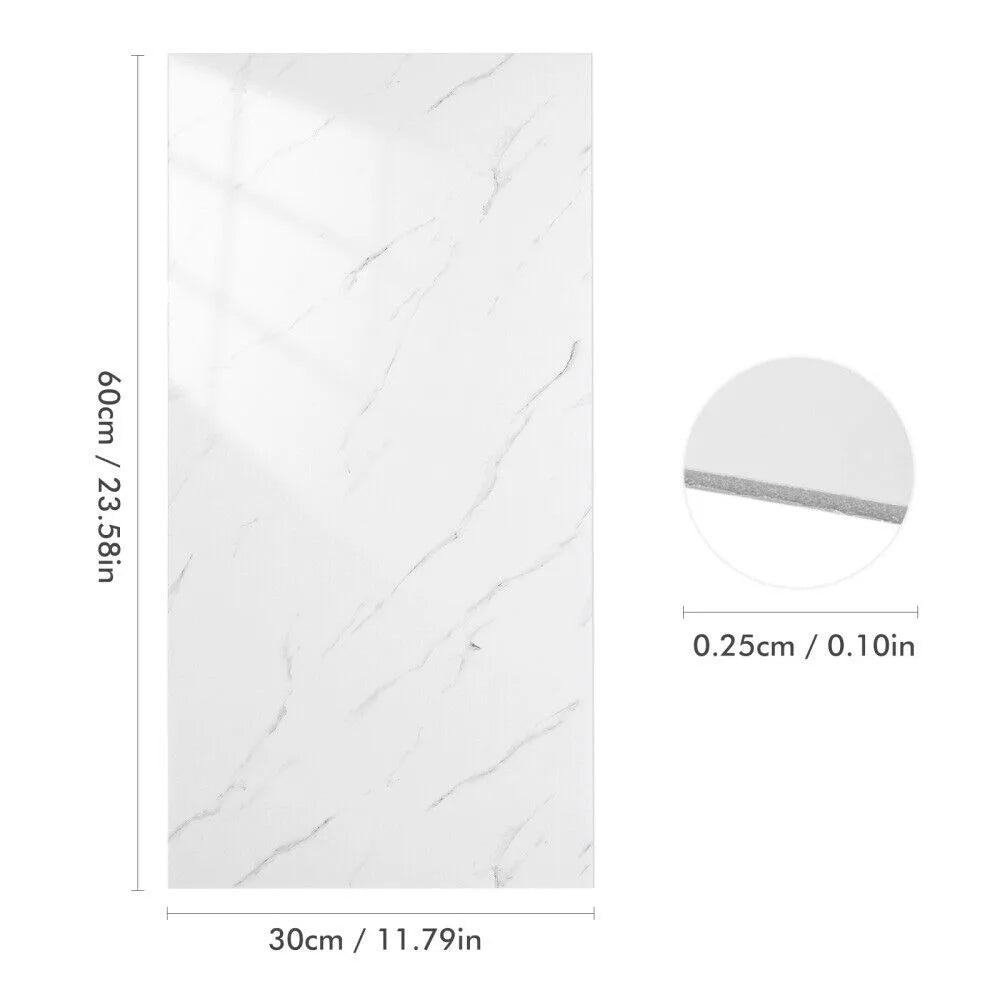 10pcs 3D Wall Sticker classic imitation marble Brick