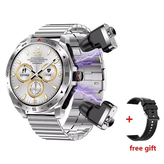 2024 New Smart Watch TWS 2-in-1 Bluetooth Earphones