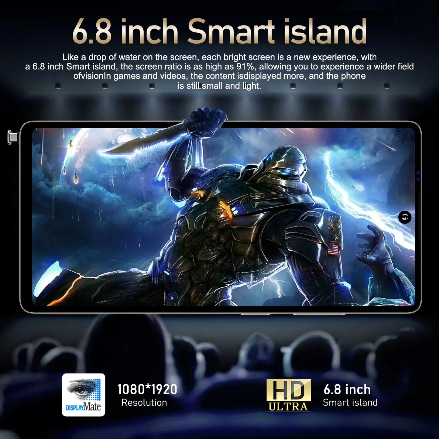S25 Pro Smartphone Android 6.8Inch HD 8/12GB RAM