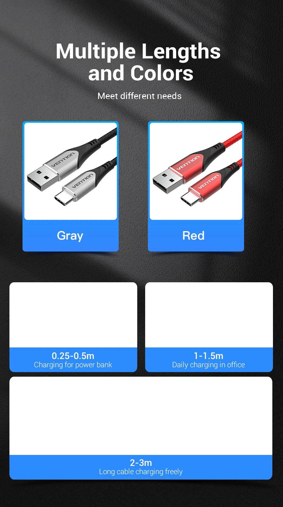 Vention USB C Cable Type C Charging Cable