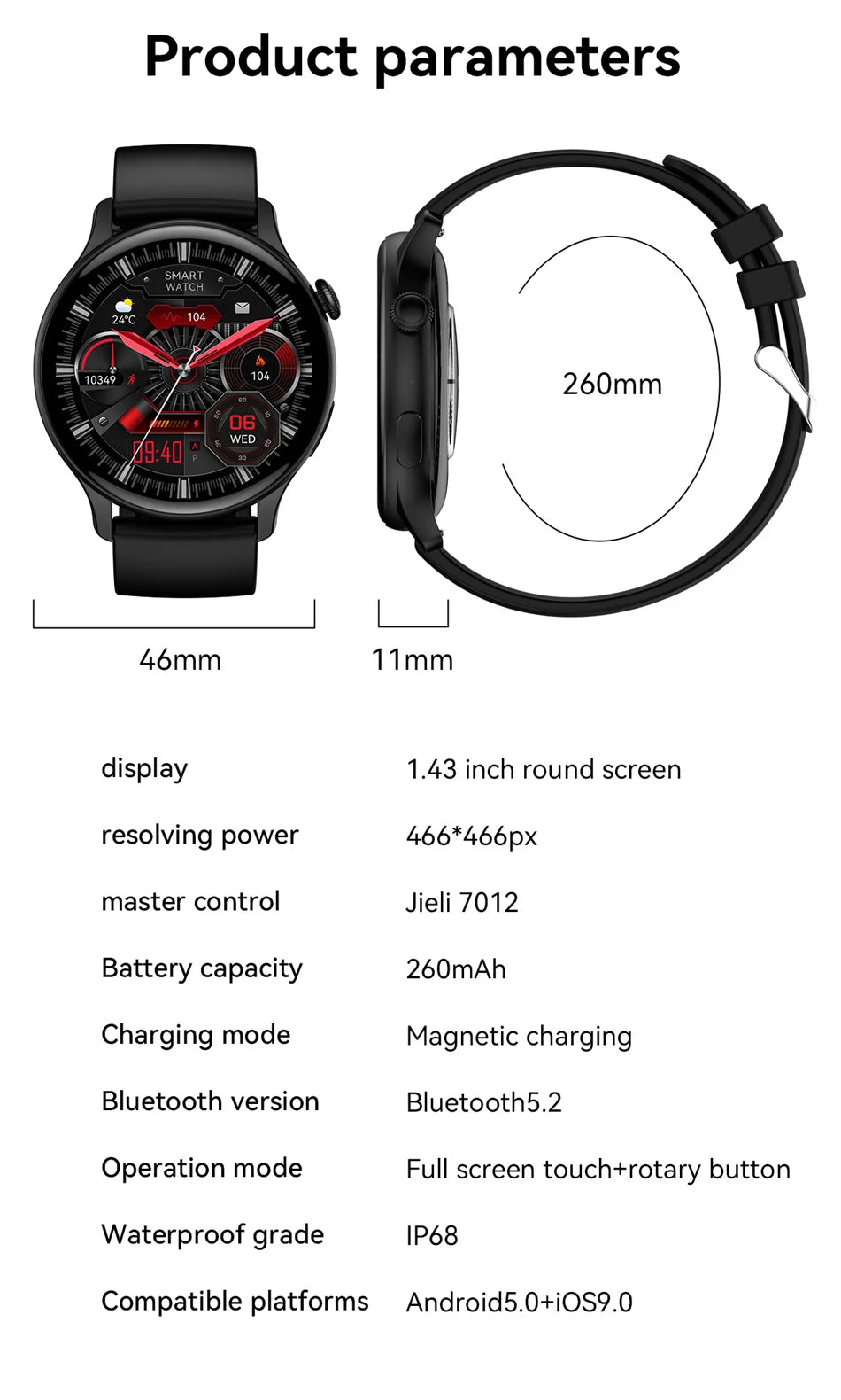 2024 New GPS Smart Watch Women True AMOLED