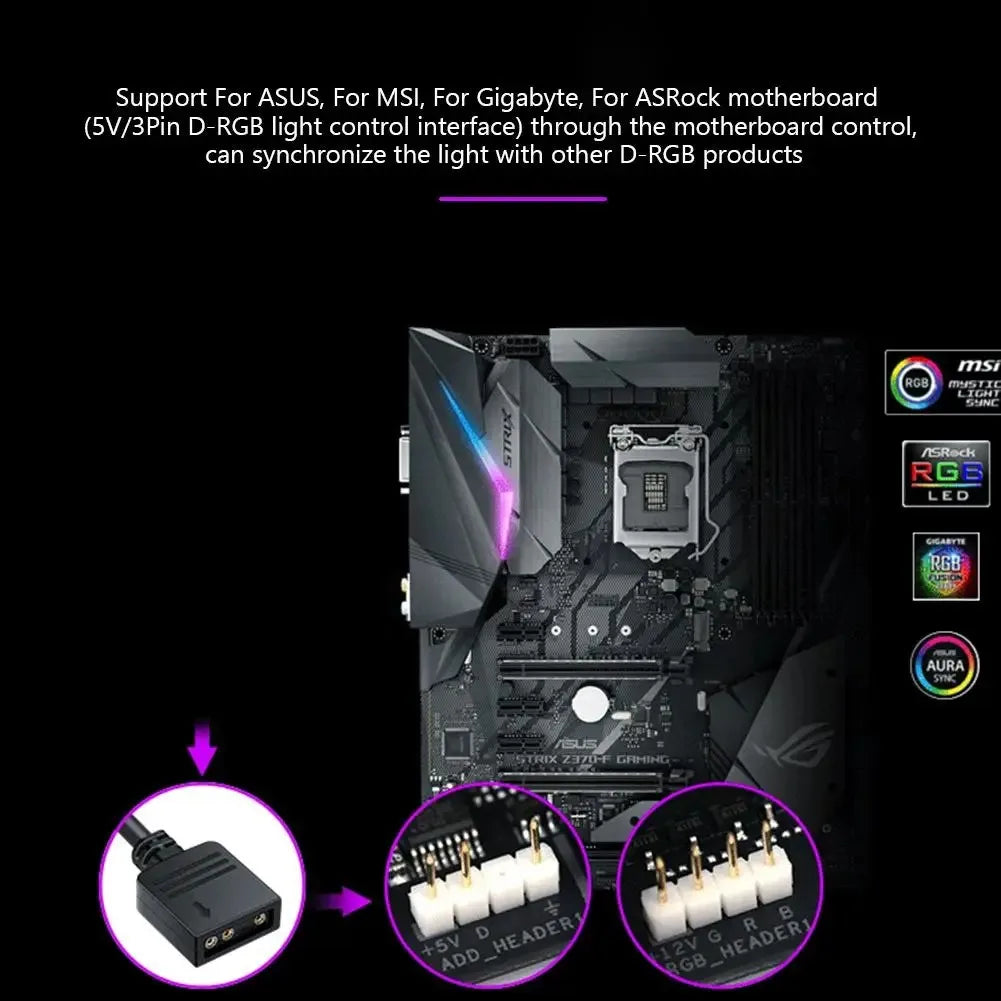 Coolcirc ARGB Connector 1 To 10 Port Splitter