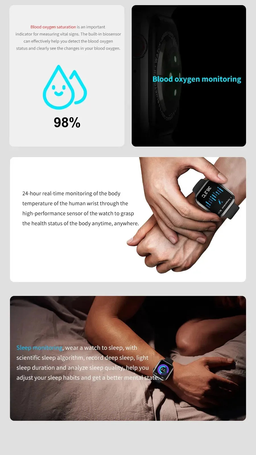 2025 NEW Smart Watch Wireless Charging Smartwatch Bluetooth