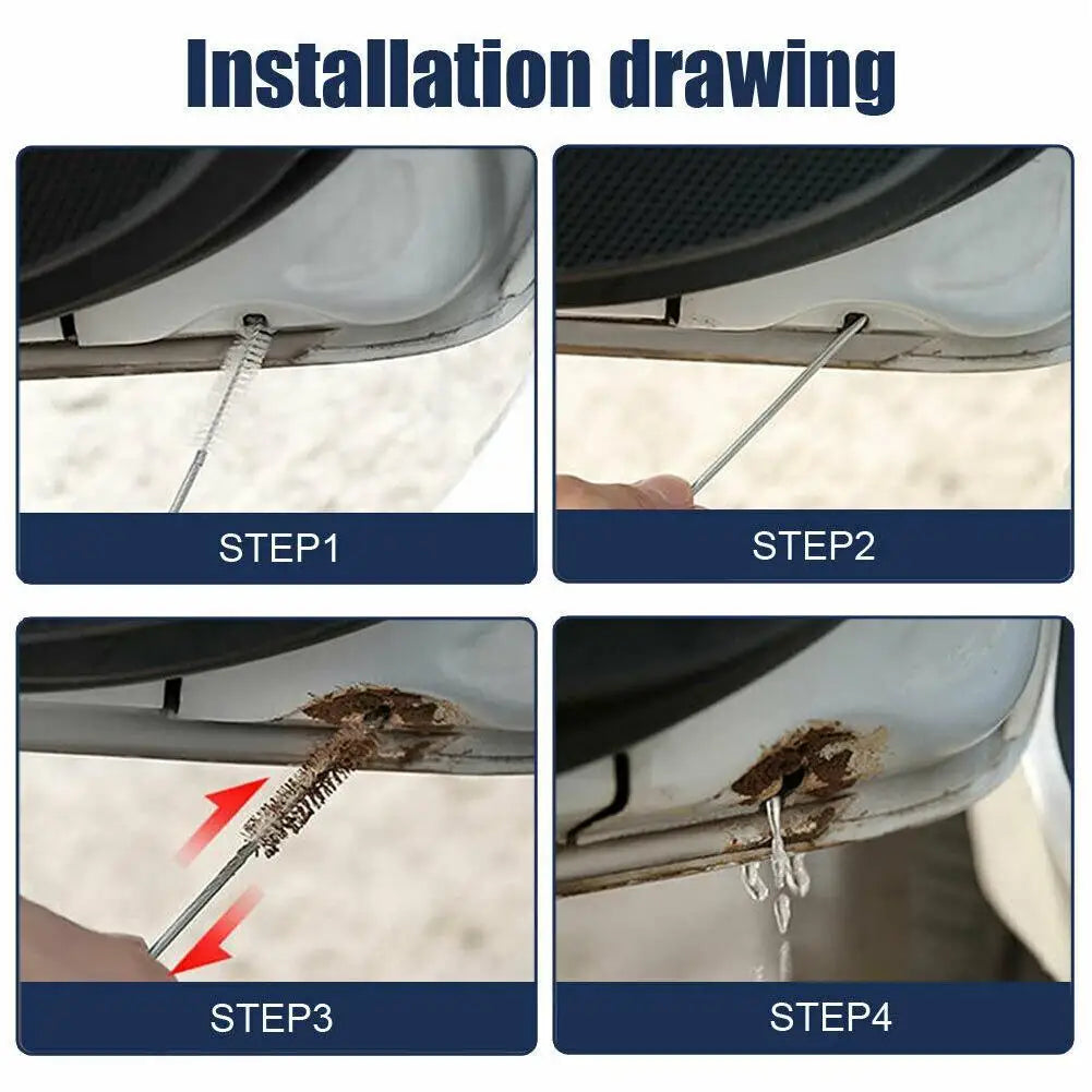 Car Drain Dredge Cleaning Scrub Brush Drain Hoses