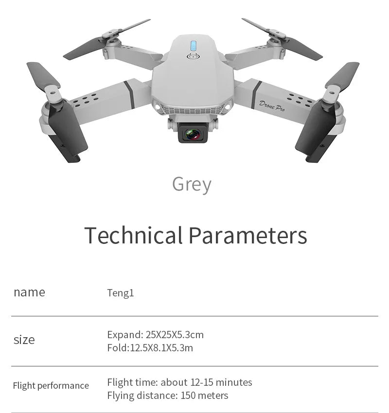 KDBFA 2024 New E88 Pro WIFI FPV Drone