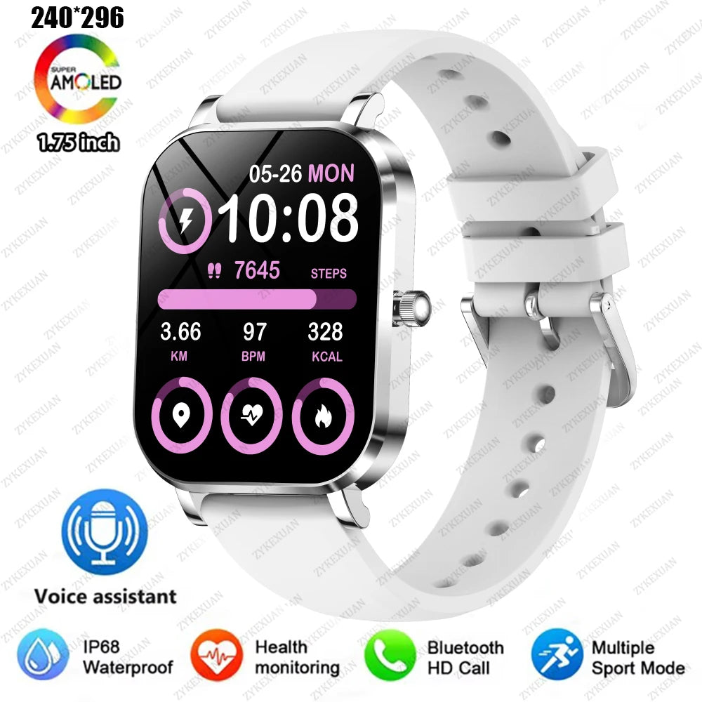 2025 New Smart Watch Women Waterproof Bluetooth Call