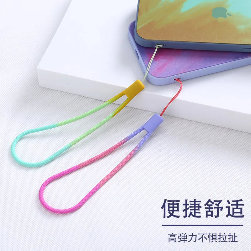1pc Silicone Wrist Straps Hand Lanyard For Charms