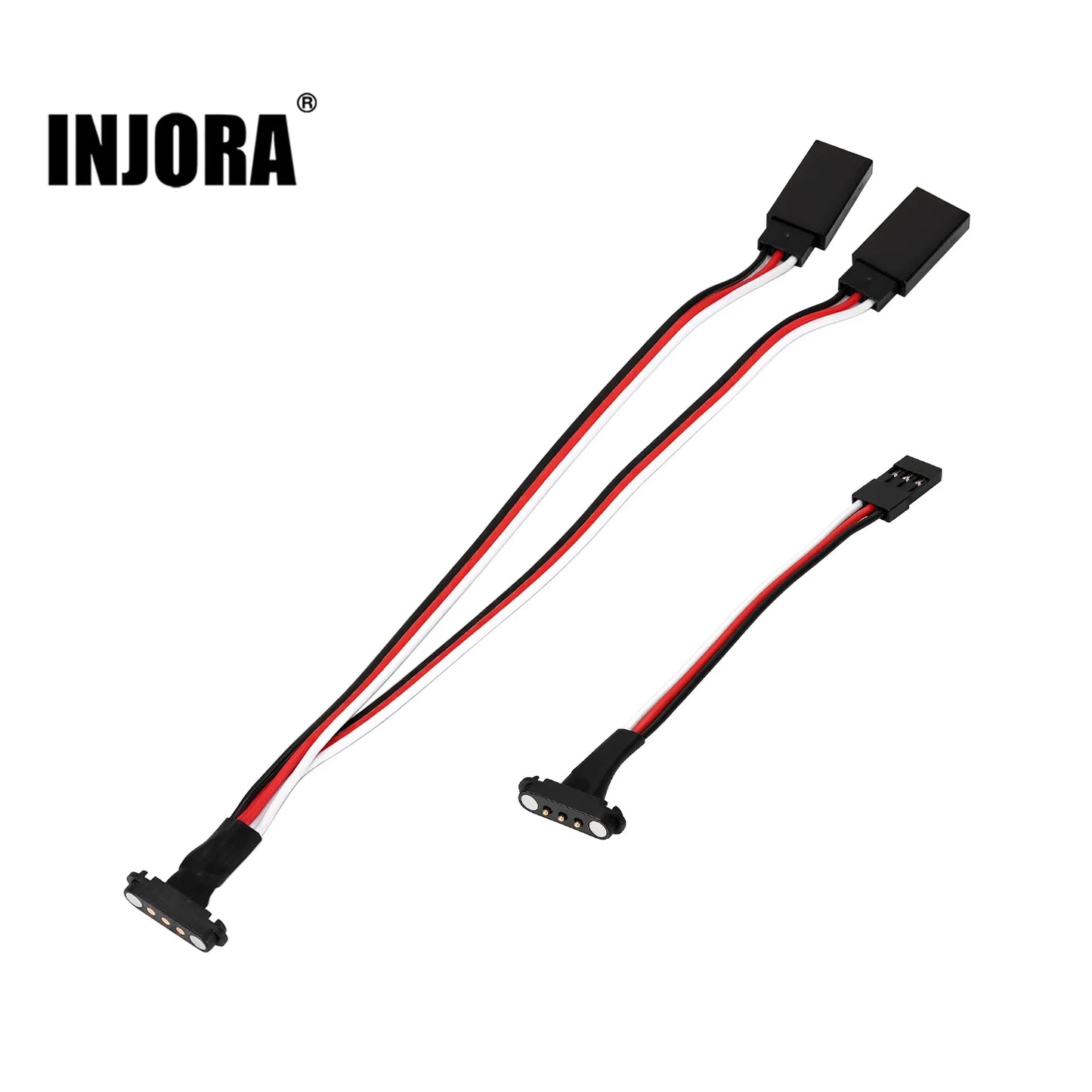 INJORA Magnetic Snap-on JR Extension Cable 1-to-2 Y
