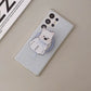 Cute blue bow dog for the new Samsung