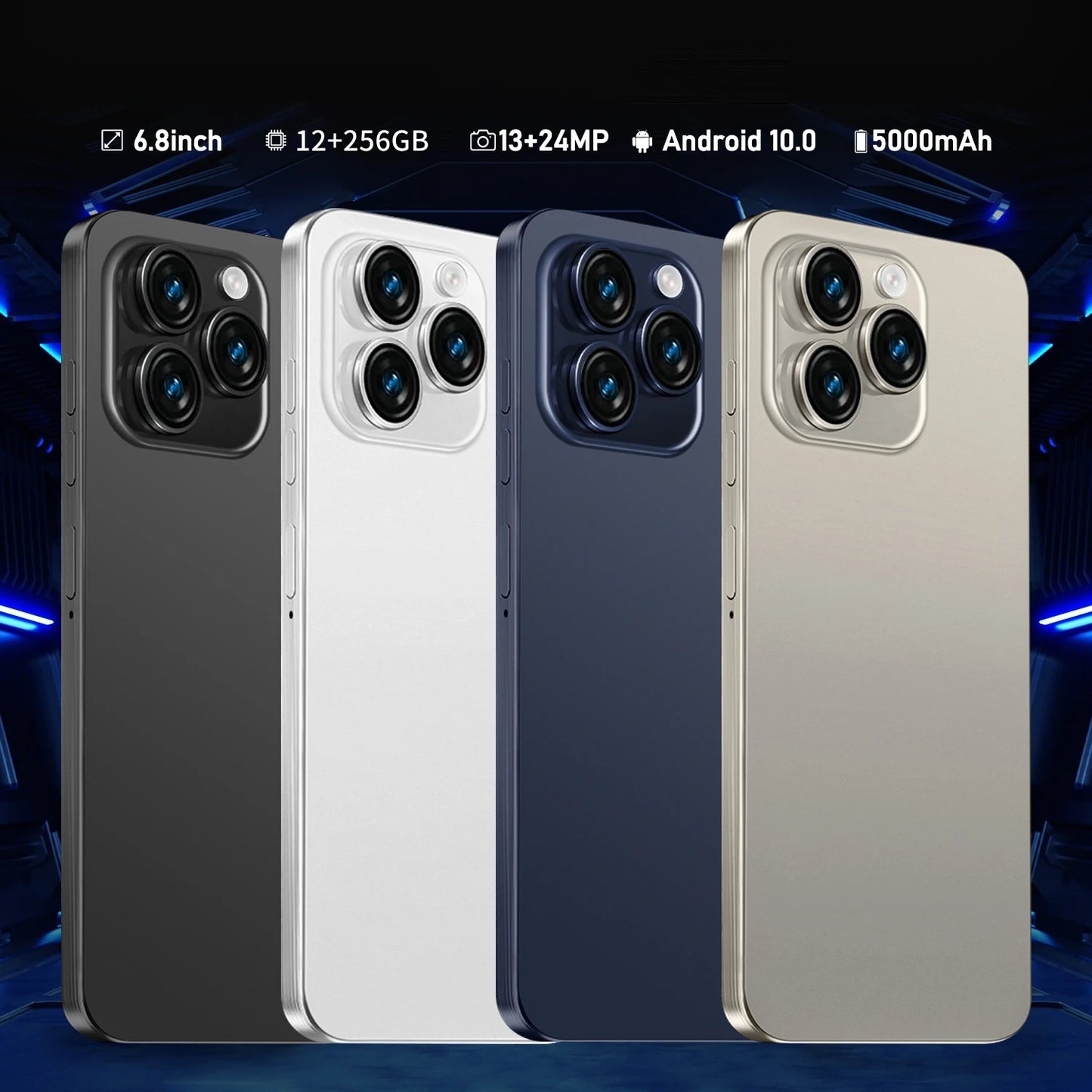 Smartphone Android Note 15 Pro 5G phone,6000mAH,12GB RAM