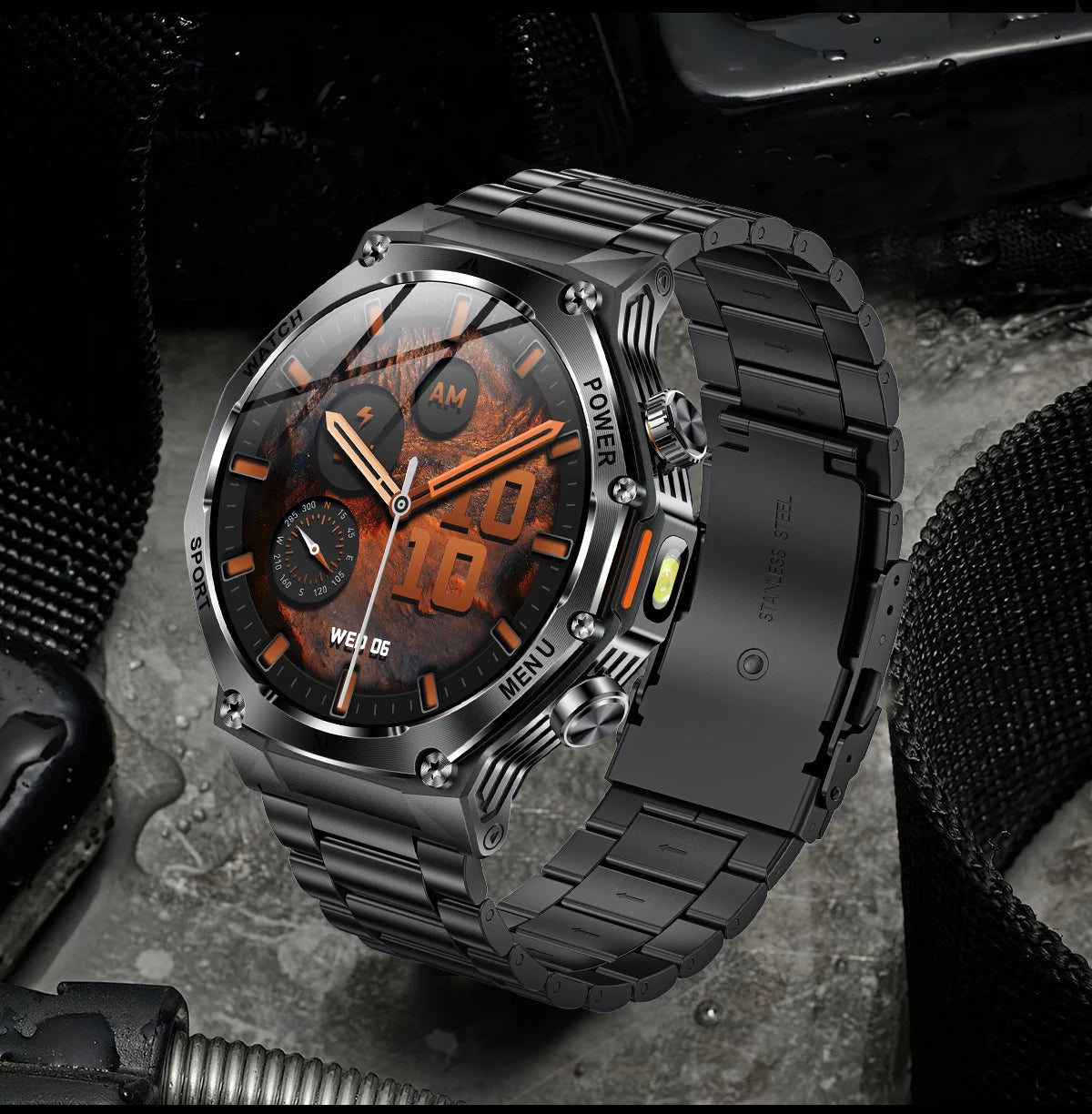LIGE New Men Smart Watch Bluetooth Calling 800mAh