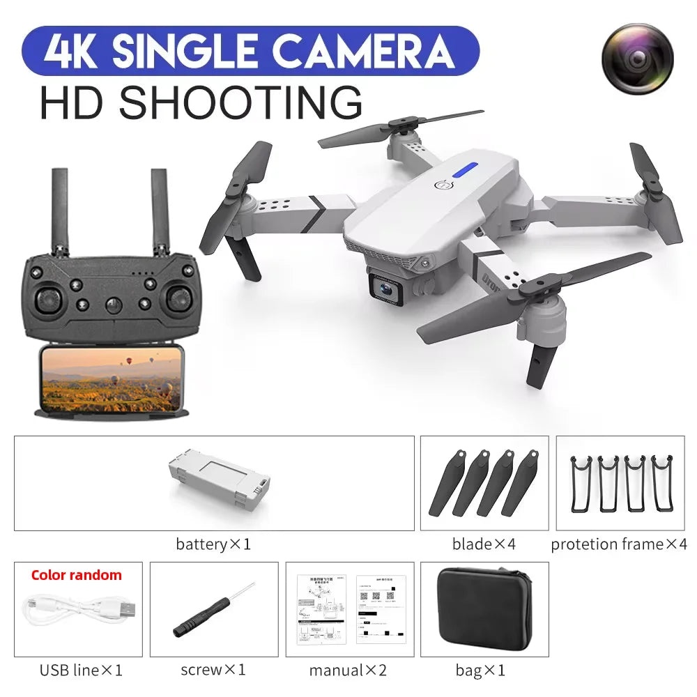 KDBFA 2024 New E88 Pro WIFI FPV Drone