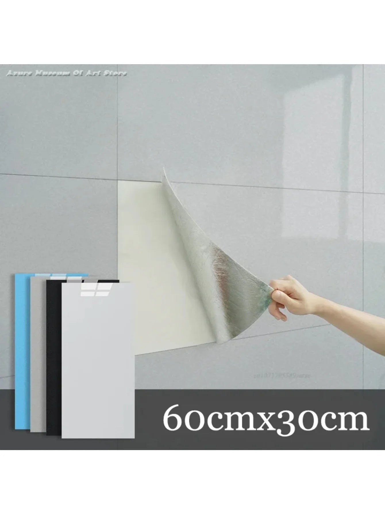 10pcs 3D Wall Sticker classic imitation marble Brick
