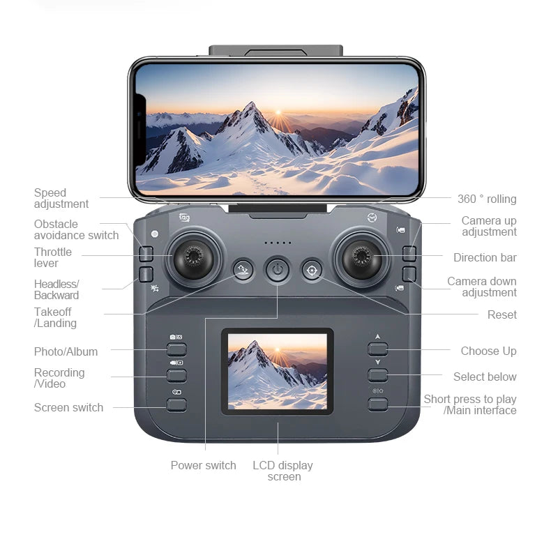 P15 Screen Control Drone 8K Professional Camera HD