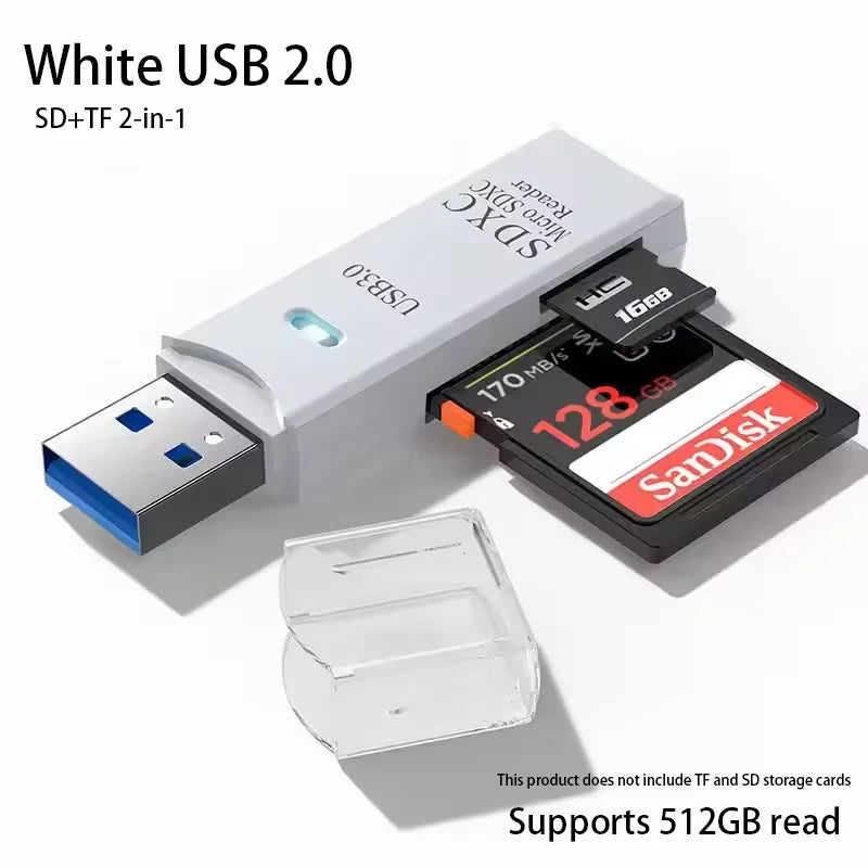 2-in-1 Multi Functional  USB 3.0 Card ReaderMicro